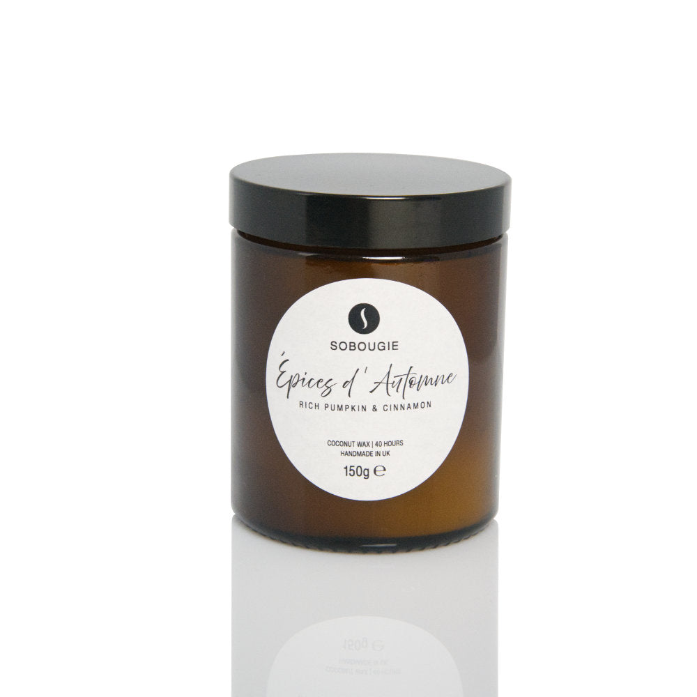 SOBOUGIE Epice d'Autumne Amber Jar Candle - Spiced Pumpkin (150g)